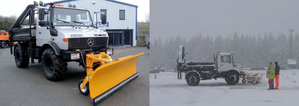 Crane Mog Braves the Wintry Weather and Comes out