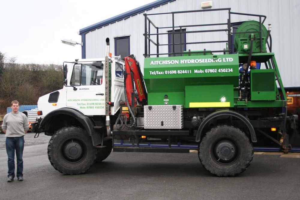 Unimog Hydroseeding Unit