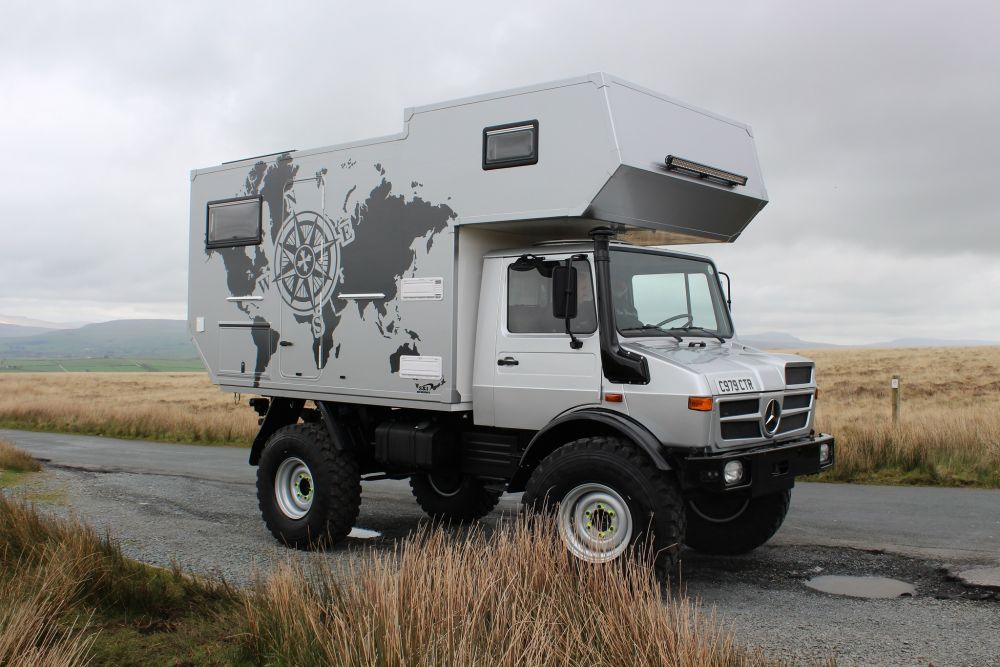 Dave & Nicolas converted Unimog camper