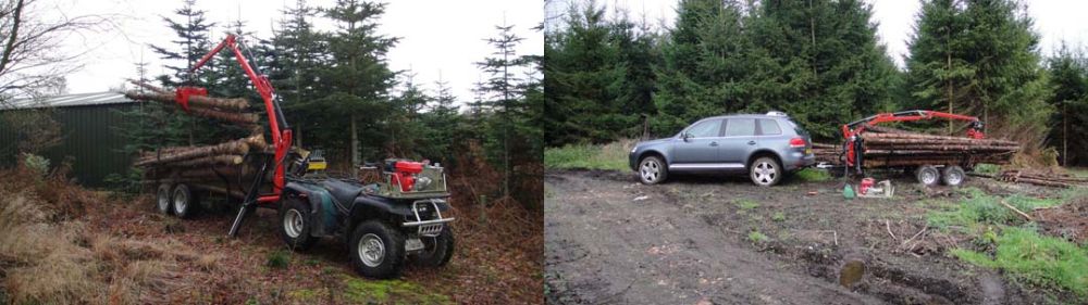 **new Timber Trailers with Crane from £4,000.00 +