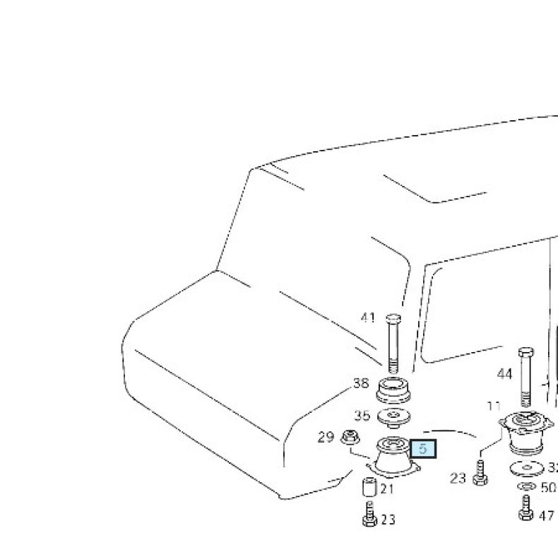 FRONT CAB MOUNTINGS SBU MODEL UNIMOGS