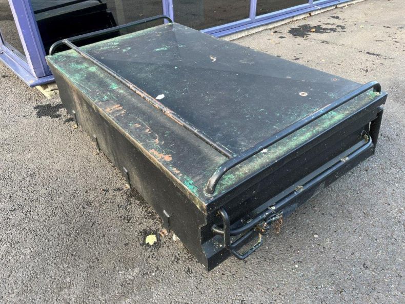 Used Atkinson Vos accessory roof top storage box.