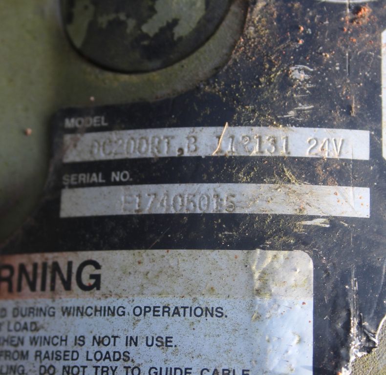 USED RAMSEY DC200RT ELECTRIC WINCH