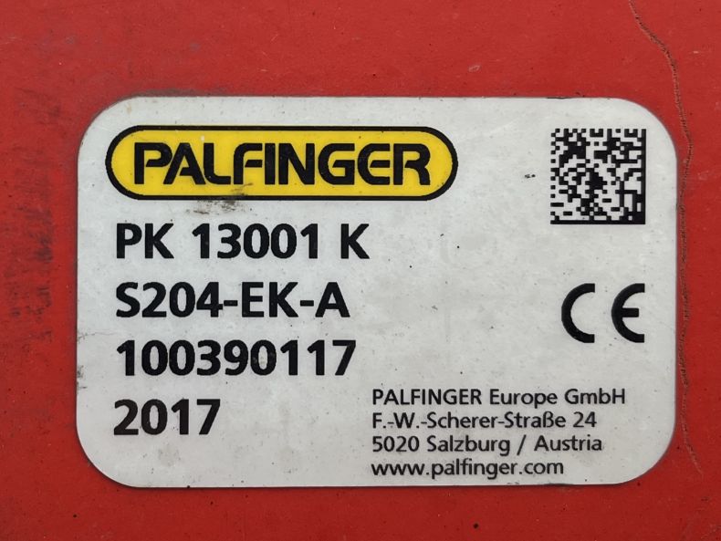 PALFINGER PK13001K CRANE 2017