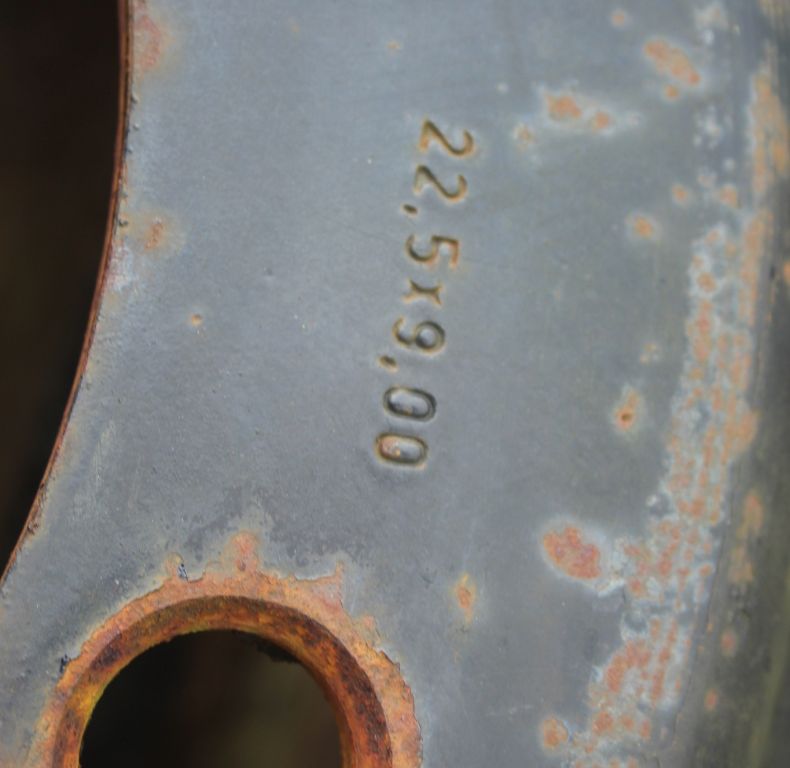 3x TEN BOLT 9X 22.5" RIMS