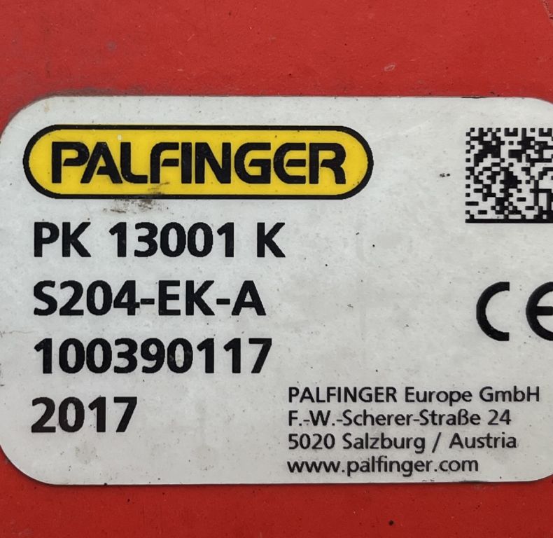 PALFINGER PK13001K CRANE 2017
