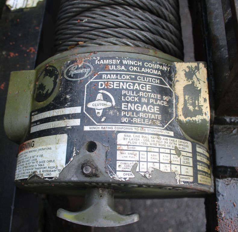 USED RAMSEY DC200RT ELECTRIC WINCH