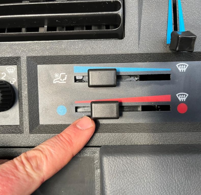 HEATER CONTROL BUTTON