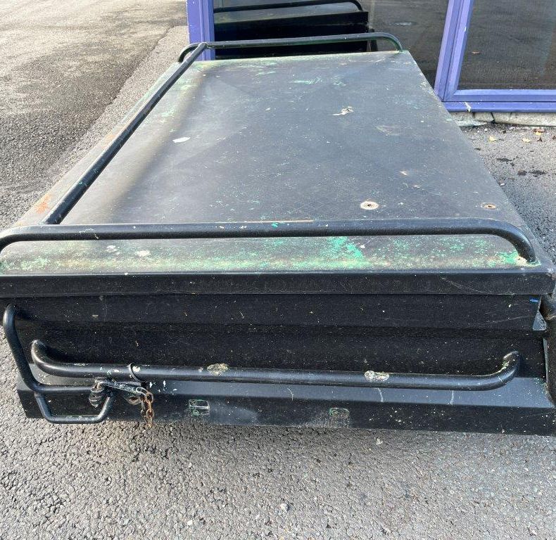 Used Atkinson Vos accessory roof top storage box.
