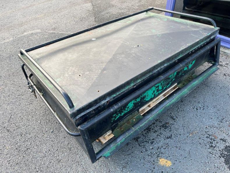 Used Atkinson Vos accessory roof top storage box.