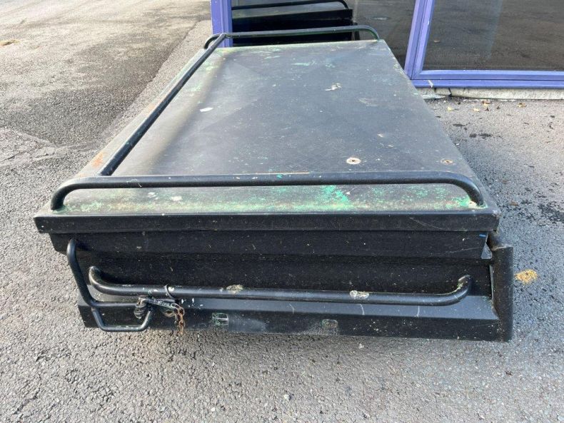 Used Atkinson Vos accessory roof top storage box.