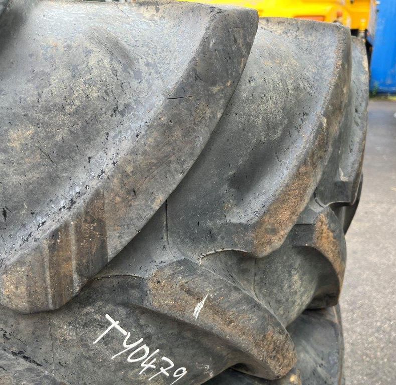 USED 445/70R24 MICHELIN XM47 TYRES X2