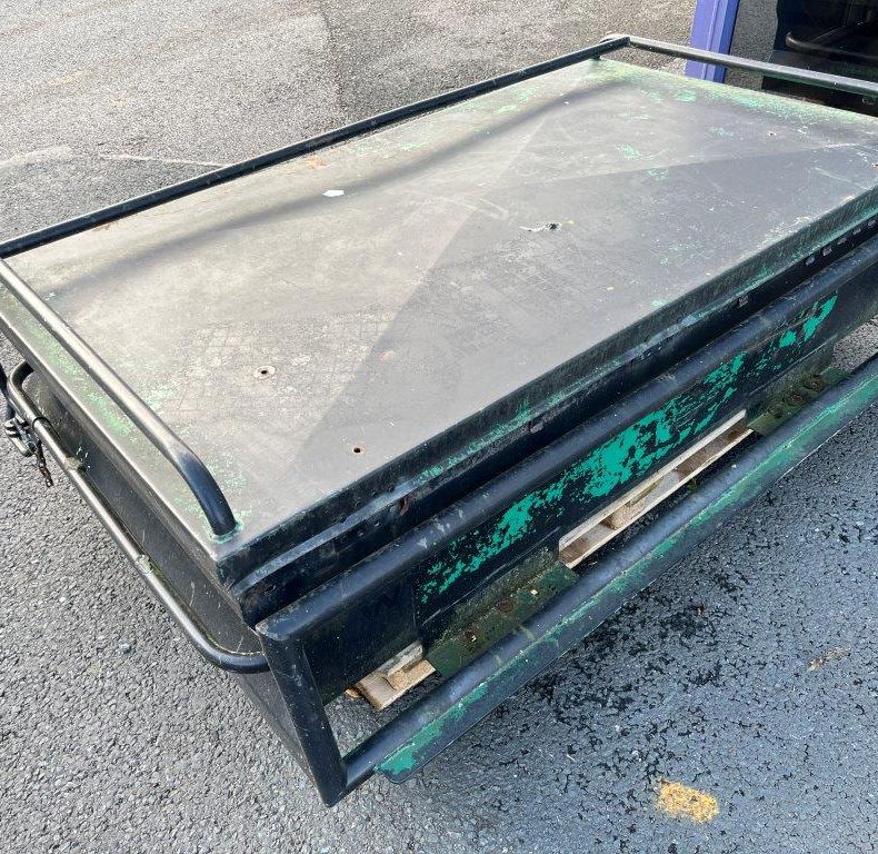 Used Atkinson Vos accessory roof top storage box.