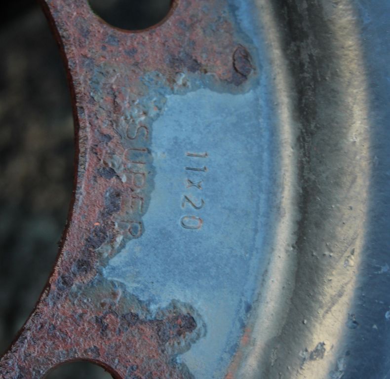 11X20" USED 6 BOLT WHEEL RIMS