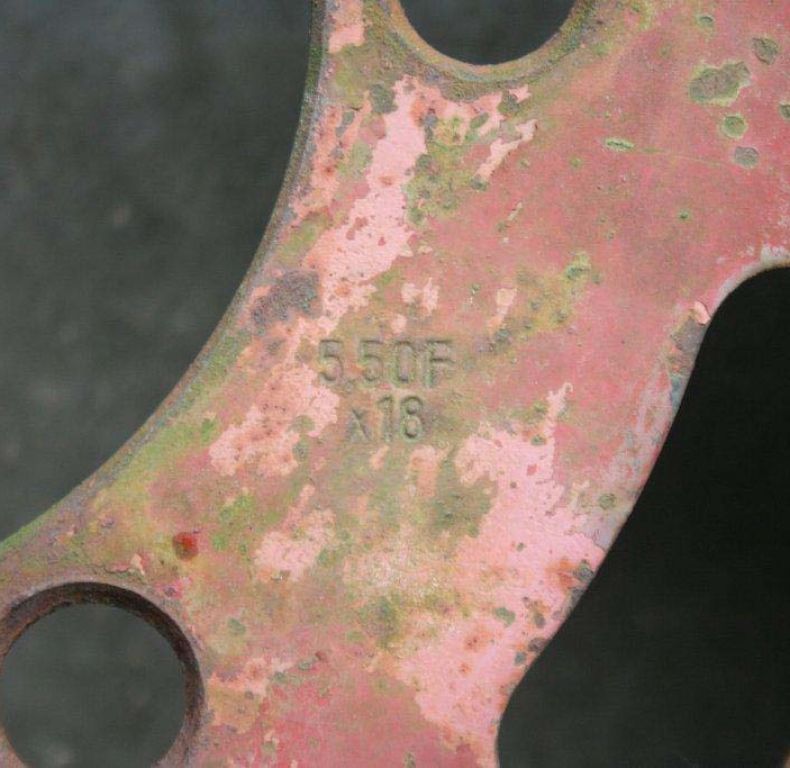 x1 used 5.5x18" wheel rim