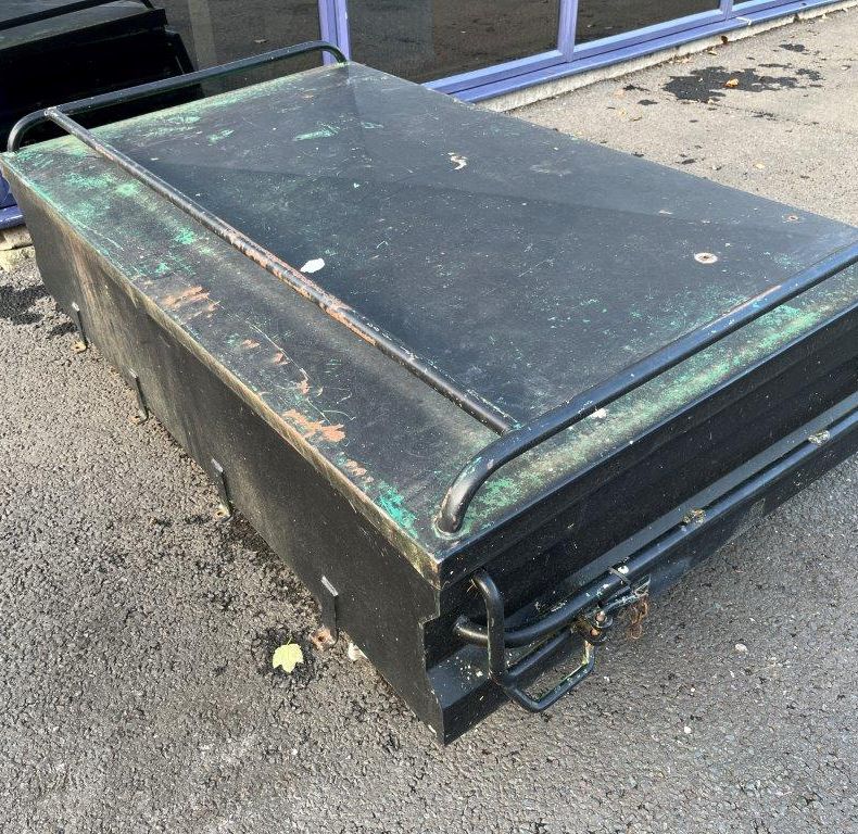 Used Atkinson Vos accessory roof top storage box.
